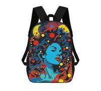 sinyumoney Abstract Space Fantasy Mochila Escolar Para Niños Y Niñas, Mochila Informal De Viaje, Mochila De Gran Capacidad Para El Día A Día 17inch