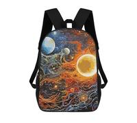 sinyumoney Abstract Space Mochila Escolar Impresa En 3D Para Niños Y Niñas, Mochila Para Portátil Para Niños/estudiantes/adultos 17inch