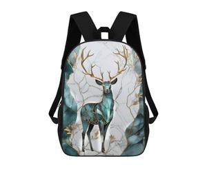 sinyumoney Abstract Stag Kintsugi Art Mochila Ronaldo, Mochila Infantil, Mochila Escolar Para Estudiantes, Mochila Para Libros, Mochila Escolar Impresa En 3D Para Niños Y Niñas, 17inch