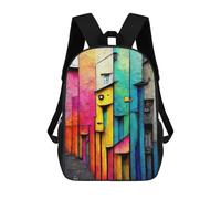 sinyumoney Abstract Street Art III Mochila Escolar Impresa En 3D Mochilas Informales Para Niños Mochila Escolar Impresa En 3D Para Niños De Primaria Y Secundaria 17inch