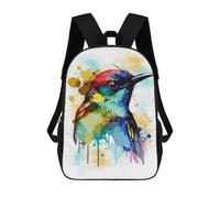 sinyumoney Abstract Watercolor Bird Mochila Escolar, Mochila De Negocios Para Portátil, Mochila Informal Unisex Para Hombres, Mujeres Y Adolescentes 17inch