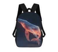 sinyumoney Abstract Whale Mochila Escolar Para Niñas Mochila Impermeable Mochila Informal De Día Mochila Ligera Para Niño Y Niña Mochila Escolar 17inch