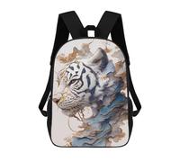 sinyumoney Abstract White Tiger Portrait 17inch Mochila Escolar Impresa En 3D Para Niños, Mochila Escolar Informal De Moda, Mochilas De Viaje Para Niños Y Estudiantes.