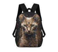 sinyumoney Abyssinian Cat Magic Power Mochilas Escolares Impresas En 3D, Mochila Escolar Informal Para Niños, Mochila Escolar De Moda Para Estudiantes De Secundaria 17inch