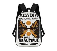 sinyumoney Acadia National Park Graphic Design Mochila Escolar Grande Y Ligera, Mochila Informal Para El Campus, Actividades Al Aire Libre, Viajes Y Deportes 17inch