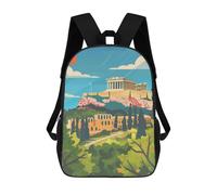 sinyumoney Acropolis Athens Illustration Mochila Escolar Infantil Impresa En 3D Para Niños, Mochilas De Viaje, Bolsas Para Libros, Mochila Escolar Infantil 17inch