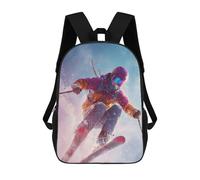 sinyumoney Action-Packed Ski Adventure Mochila Escolar Resistente Al Agua, Mochila De Viaje, Bolsa Para Computadora Para Hombres, Mujeres Y Adolescentes 17inch
