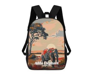 sinyumoney Addo Elephant National Park South Africa Mochila Escolar Para Niñas Mochila Impermeable Mochila Informal De Día Mochila Ligera Para Niño Y Niña Mochila Escolar 17inch