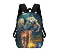 sinyumoney Adorable Fantasy Tiger Mochila Escolar Infantil De 17 Pulgadas Con Estampado 3D De Películas De Anime Para Niños, Mochila De Viaje, Mochila Escolar Infantil