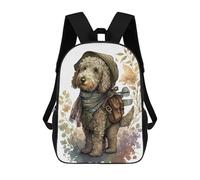sinyumoney Adorable Labradoodle Dog Mochilas Para Niños Mochila Escolar Mochila Escolar Impresa En 3D Para Niños Estudiantes De Primaria Y Secundaria 17inch
