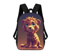 sinyumoney Adorable Lion Cub Artwork Mochila Escolar Infantil Impresa En 3D, Mochila Informal De Moda Para Niños, Mochila De Viaje De Alta Capacidad Para Libros Para Niños 17inch