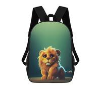 sinyumoney Adorable Lion Cub Illustration Mochilas Para Niños Mochila Escolar Mochila Escolar Impresa En 3D Para Niños Estudiantes De Primaria Y Secundaria 17inch