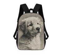 sinyumoney Adorable Pup Drawing Mochila Escolar Infantil De 17 Pulgadas Con Estampado 3D, Mochila Moderna Para Niños, Mochilas De Viaje, Bolsas Para Libros, Mochila Escolar Infantil