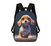 sinyumoney Adorable Puppy Portrait -2 Mochila Escolar Mochilas Escolares Para Niñas Y Niños Mochila Con Bolsillo Mochila Escolar De Moda Para Niños 17inch