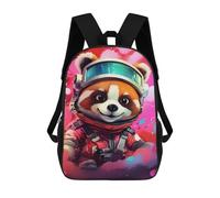 sinyumoney Adorable Red Panda Astronaut Art Print Mochila Escolar Para Secundaria, Mochila Informal Para Niñas Y Adolescentes 17inch