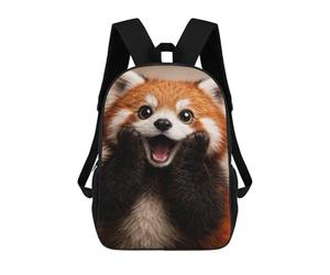 sinyumoney Adorable Red Panda Portrait Mochila Escolar De Moda Para Papelería, Impermeable, Informal, Para El Campus, Actividades Al Aire Libre, Viajes Y Deportes 17inch