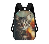 sinyumoney Adorable Tabby Cat Close-Up Mochila Escolar Para Secundaria Y Preparatoria. Mochila Informal Para Adolescentes, Chicas, Chicos, Mujeres Y Hombres. 17inch