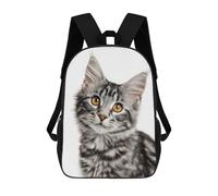 sinyumoney Adorable Tabby Kitten Close-Up Mochila Escolar De Moda, Mochila Para Material Escolar, Mochila Impermeable Informal Para Acampar, Aventuras Al Aire Libre Y Viajes Diarios 17inch