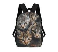 sinyumoney Adorable Tabby Kittens -1 Mochila Escolar, Bolso Resistente Para Portátil, Ideal Para Acampar, Aventuras Al Aire Libre Y Viajes Diarios 17inch