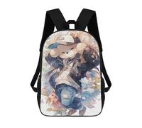 sinyumoney Adorable Teddy Bear with Trendy Outfit Mochila Escolar Impresa En 3D 17inch Mochilas De Moda Para Niños, Mochilas Escolares Para Niños De Primaria Y Secundaria