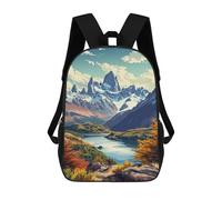 sinyumoney Adventure in Patagonia Mochila Escolar Infantil Con Impresión 3D, Mochila Escolar Informal Para Niños De Primaria Y Secundaria 17inch