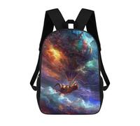 sinyumoney Adventurous Squirrels in Hot Air Balloon Mochila Escolar De 17 Pulgadas Impresa En 3D Mochilas Infantiles Mochila Genial Impresa En 3D Para Niños De Primaria Y Secundaria