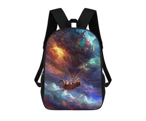 sinyumoney Adventurous Squirrels in Hot Air Balloon Mochila Escolar Para El Trabajo, Negocios, Universidad, Escuela Para Hombres/mujeres 17inch