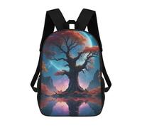 sinyumoney Aesthetic Majestic Tree Mochila Escolar Para Niños Mochila Escolar Impresa En 3D Mochila Escolar De Moda Para Niños De Primaria Y Secundaria 17inch