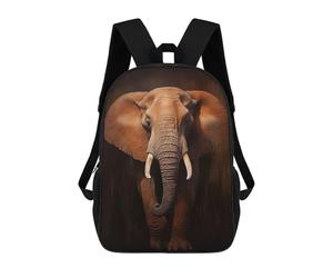 sinyumoney African Elephant Mochila Escolar De Moda Para Papelería, Impermeable, Informal, Para El Campus, Actividades Al Aire Libre, Viajes Y Deportes 17inch