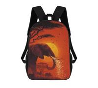 sinyumoney African Sunset Majesty Mochila Escolar, Bolso Resistente Para Portátil, Ideal Para Acampar, Aventuras Al Aire Libre Y Viajes Diarios 17inch