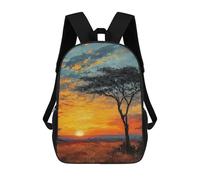 sinyumoney African Sunset Serenity Mochila Escolar Resistente Al Agua, Mochila De Viaje, Bolsa Para Computadora Para La Escuela/trabajo/viajes 17inch