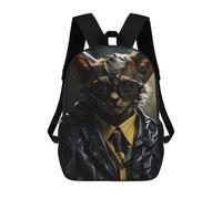 sinyumoney Agent Bat Funny Animal Mochila Grande Escolar Para Niños - Perfecta Para Viajes, Trabajo Y Uso Diario 17inch
