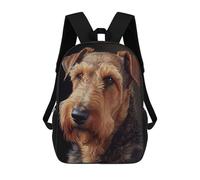 sinyumoney Airedale Terrier Mochilas Para Niños Mochila Escolar Mochila Escolar Impresa En 3D Para Niños Estudiantes De Primaria Y Secundaria 17inch