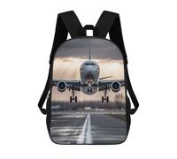 sinyumoney Airliner Take Off Mochila Escolar Infantil Impresa En 3D, Mochila Informal De Moda Para Niños, Mochila De Viaje De Alta Capacidad Para Libros Para Niños 17inch