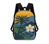sinyumoney Alabama State Illustration with Palm Tree Mochila Escolar Grande Resistente Al Agua Para Portátil Para La Escuela/trabajo/viajes 17inch