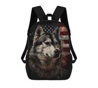 sinyumoney Alaskan Malamute America 17inch Mochilas Escolares Impresas En 3D, Mochilas Escolares De Moda Para Niños De Primaria Y Secundaria