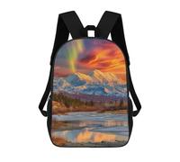 sinyumoney Alaska's Majestic Wilderness Mochilas Escolares Mochila Escolar Ligera Mochila De Día Mochila Escolar Para La Universidad Para Niños/Niñas/Adolescentes 17inch