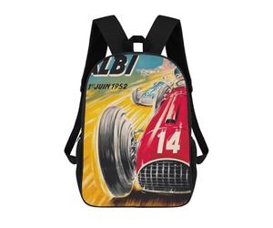 sinyumoney Albi Grand Prix 1er Juin 1952 Car Race Mochila Escolar Resistente Al Agua Para Computadora, Ideal Para Campus, Actividades Al Aire Libre, Viajes Y Deportes 17inch