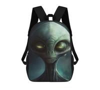 sinyumoney Alien Art IV Mochila Escolar Infantil Impresa En 3D Para Niños, Mochila De Viaje De Alta Capacidad, Bolsas Para Libros, Mochila Escolar Infantil 17inch