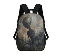 sinyumoney Alien Art XIV Mochilas Para Niños Y Estudiantes, Mochilas Escolares Impresas En 3D, Mochilas Para Estudiantes De Primaria Y Secundaria Para Niños Y Niñas 17inch