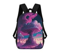 sinyumoney Alien Cloud Cityscape Mochila Escolar Infantil Impresa En 3D, Mochila Informal De Moda Para Niños, Mochila De Viaje De Alta Capacidad Para Libros Para Niños 17inch