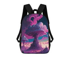 sinyumoney Alien Cloud Cityscape Mochila Escolar Infantil Impresa En 3D, Mochila Informal De Moda Para Niños, Mochila De Viaje De Alta Capacidad Para Libros Para Niños 17inch