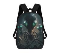 sinyumoney Alien Invasion The Arrival Mochila Escolar Infantil Impresa En 3D Para Niños, Mochilas De Viaje De Alta Capacidad, Bolsas Para Libros, Mochila Escolar Infantil 17inch