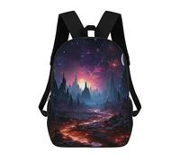 sinyumoney Alien Landscape with Lava Flow Mochila Grande Para Portátil Resistente Al Agua Para La Escuela - Perfecta Para Viajes, Trabajo Y Uso Diario 17inch