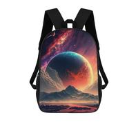 sinyumoney Alien Planet Landscape -2 Mochilas Para Niños Mochila Escolar Mochila Escolar Impresa En 3D Para Niños Estudiantes De Primaria Y Secundaria 17inch
