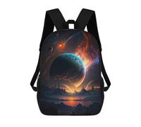 sinyumoney Alien Planet Landscape -3 Mochilas Infantiles Mochila Escolar Impresa En 3D Para Niños Mochilas De Viaje Bolsas Para Libros Para Niños 17inch Mochila Escolar
