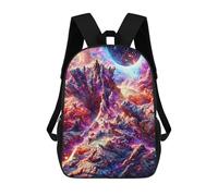 sinyumoney Alien Planet Landscape -4 Mochila Escolar Impresa En 3D Para Niños, Mochila Escolar Informal De Moda Para Viajes Para Niños Y Estudiantes 17inch