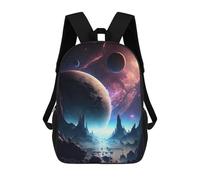 sinyumoney Alien Planet Landscape -6 Mochila Escolar Mochilas Escolares Para Niñas Y Niños Mochila Con Bolsillo Mochila Escolar De Moda Para Niños 17inch