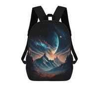 sinyumoney Alien Planet Landscape Mochila Escolar Para Secundaria Y Preparatoria. Mochila Informal Para Adolescentes, Chicas, Chicos, Mujeres Y Hombres. 17inch