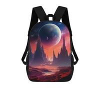 sinyumoney Alien Planet Landscape Mochila Ligera Para La Escuela, Mochila Escolar, Mochila Para La Universidad Para Niñas Y Adolescentes 17inch